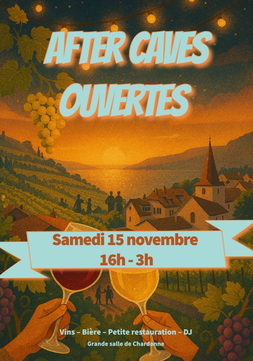 Affiche officielle After Caves Ouvertes – Chardonne